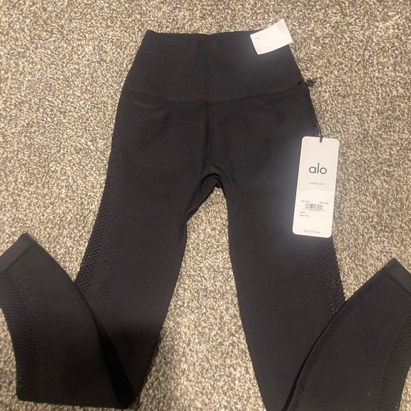 NWT Alo Yoga Seamless High Waist 7/8 Open Air Legging/XXS - Picture 5 of 12